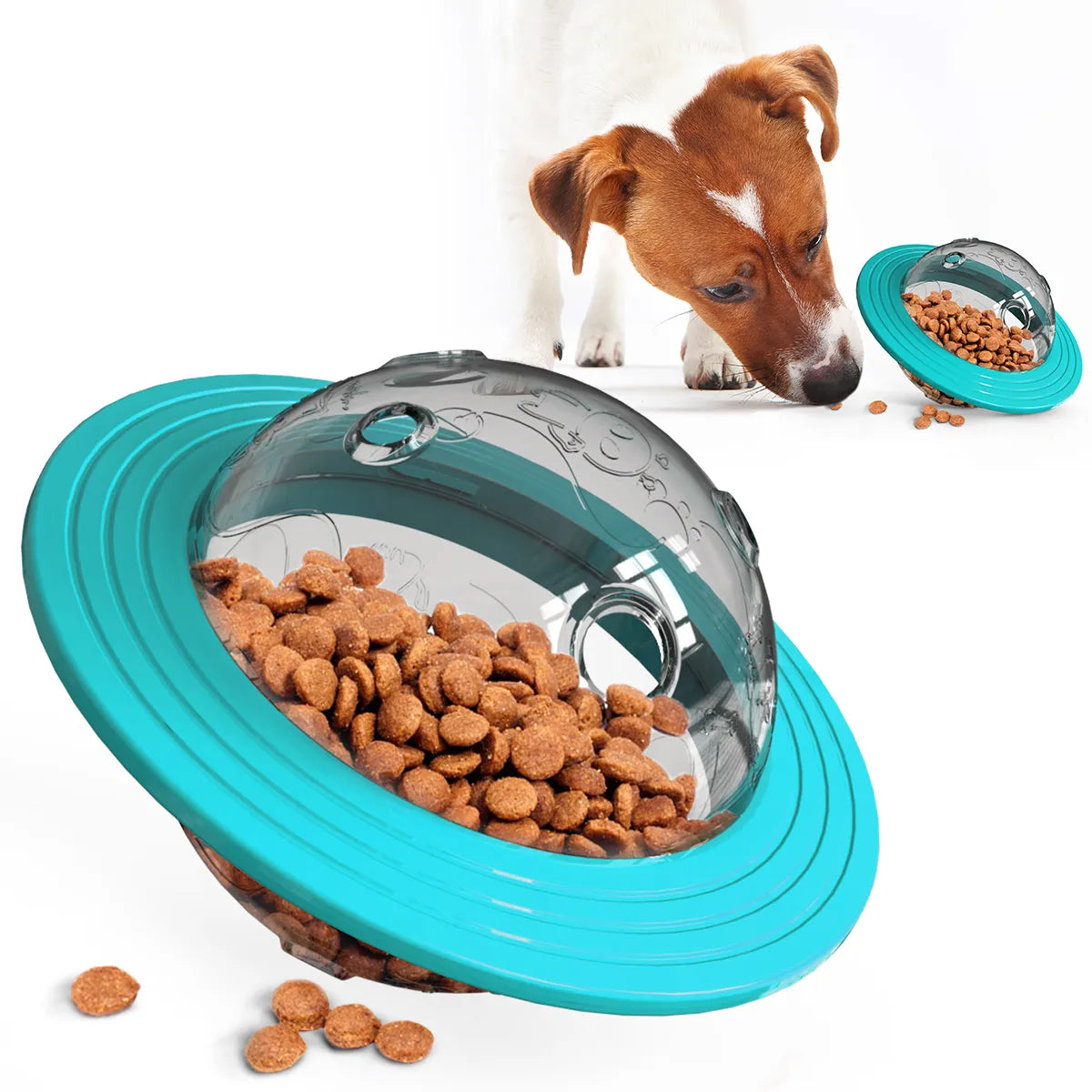 Dog Planet Treat Toy For Small Large Dogs Cat Food Dispensing Funny Interactive Training Toy Puppy Slow Feed Pet Improve IQ - Gangsterdog