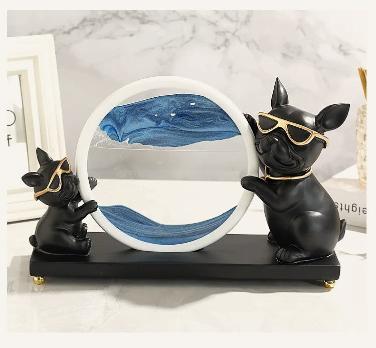 Bulldog Hourglass Ornament - Gangsterdog